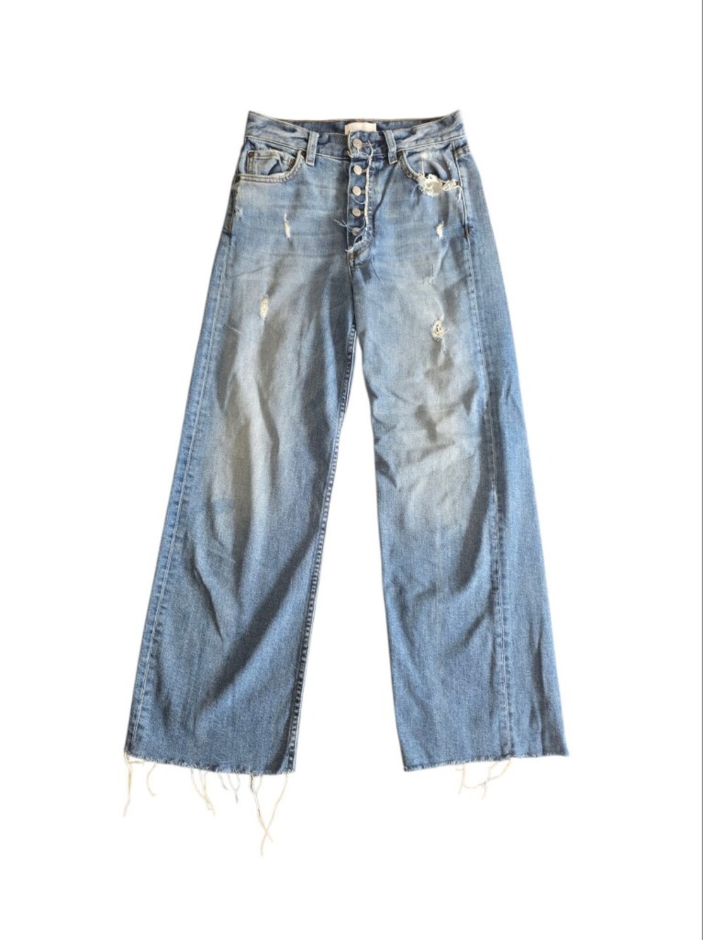 Boyish Baggy Wide Leg Cropped Denim Jeans Size 26